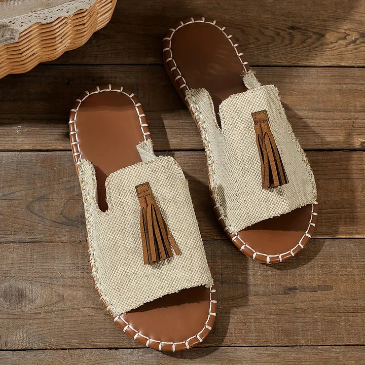 Momount Donna Sandali Bassi – Comfort Slip On Casual Estivo Imbottiti Boho con Nappe