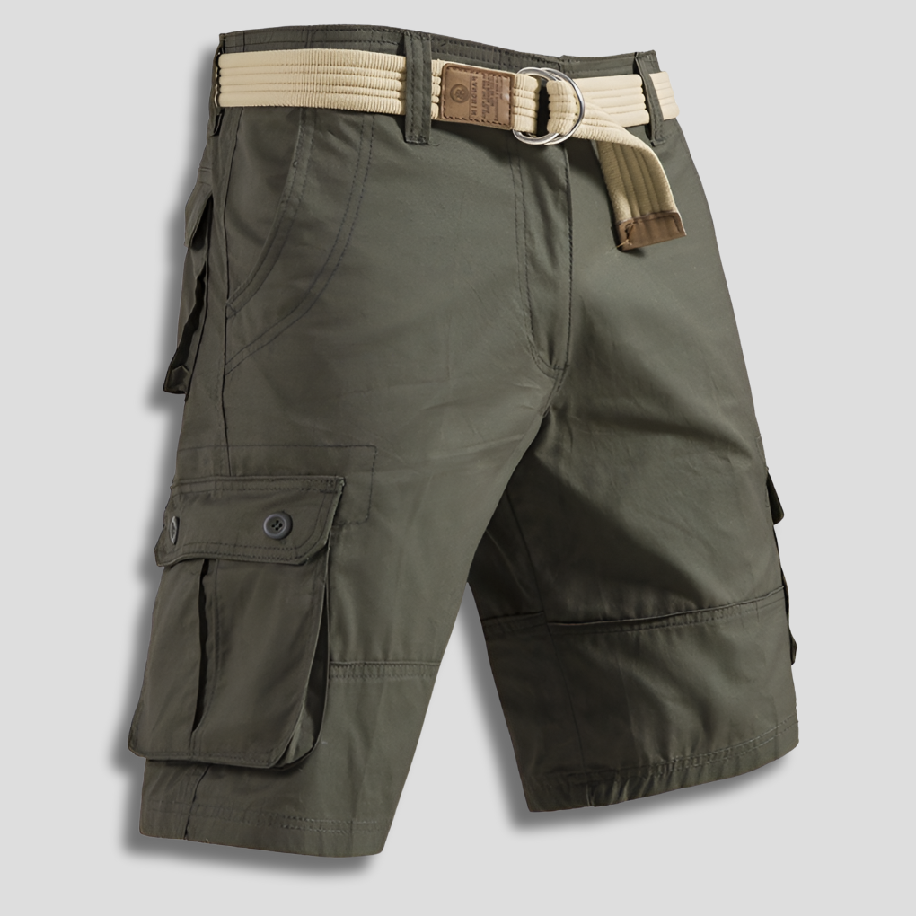 Momount Uomo Pantaloncini Cargo – Coulisse Multi-Tasca Vestibilità Rilassata Outdoor