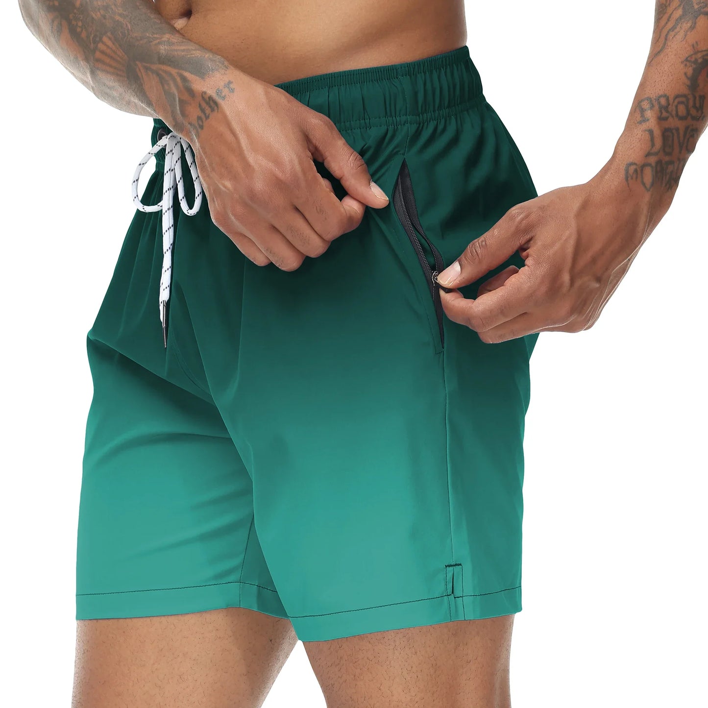 Momount Costume da Bagno Uomo – Sfumato Coulisse Asciugatura Rapida Spiaggia Estate