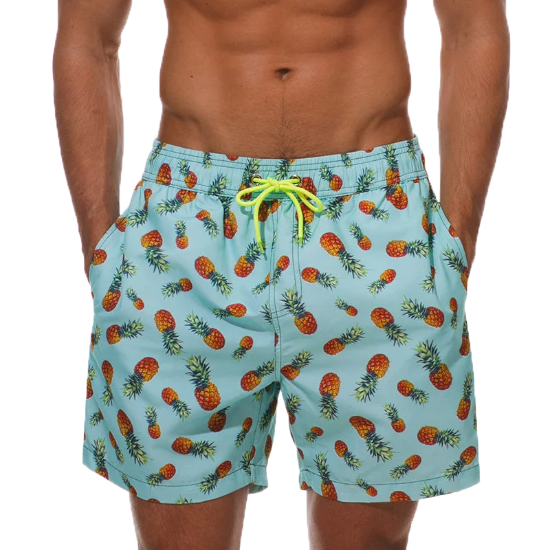 Momount Costume da Bagno Uomo – a Righe Coulisse Asciugatura Rapida Estate Spiaggia