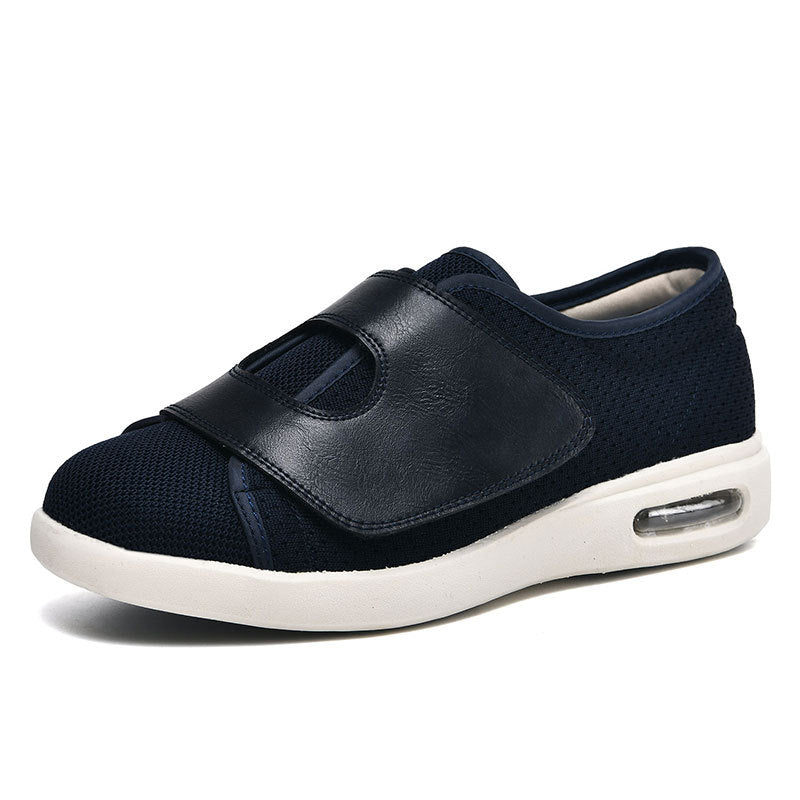 Momount Scarpe da Camminata Larghe – Mesh Velcro Cuscino d'Aria Diabetici Ortopediche