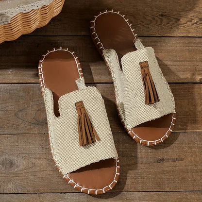 Momount Donna Sandali Bassi – Comfort Slip On Casual Estivo Imbottiti Boho con Nappe