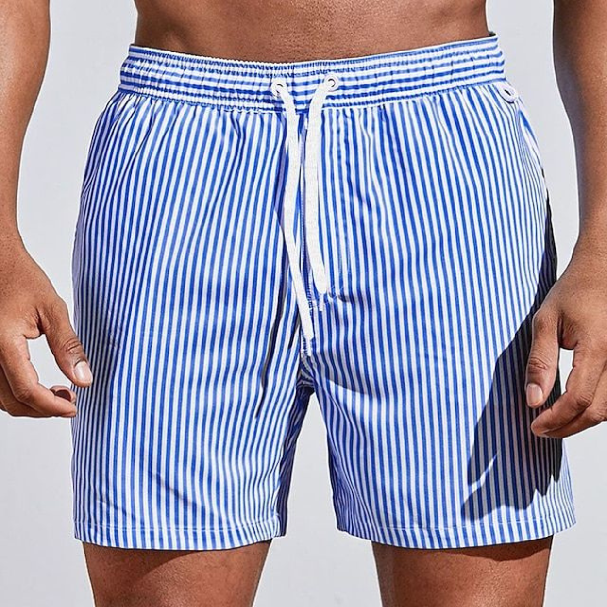 Momount Costume da Bagno Uomo – a Righe Coulisse Asciugatura Rapida Estate Casual