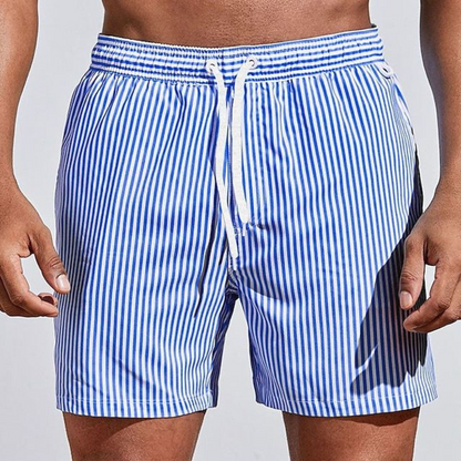 Momount Costume da Bagno Uomo – a Righe Coulisse Asciugatura Rapida Estate Casual