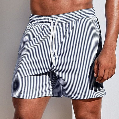 Momount Costume da Bagno Uomo – a Righe Coulisse Asciugatura Rapida Estate Casual