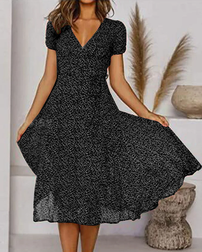 Emilia Floral Summer Midi Dress | Elegant, Casual, Refined