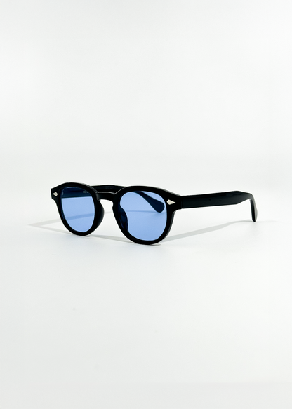 Luna Round Sunglasses | Blue Lens, UV400, Ethereal