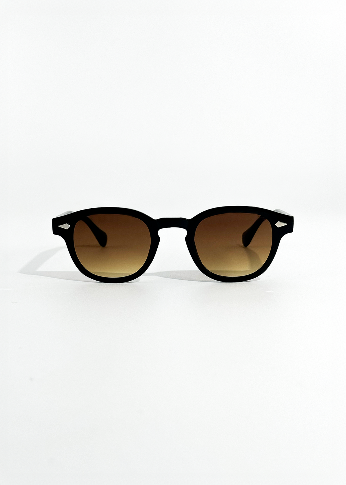 Onyx Round Sunglasses | Black Frame, Dark Tint, UV400