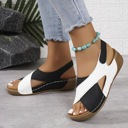 Momount Donna Sandali con Plateau – Zeppa Cinturino alla Caviglia