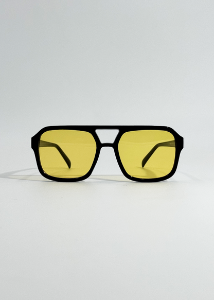 Momount Donna Occhiali da Sole Vintage Aviator – Lenti Gialle