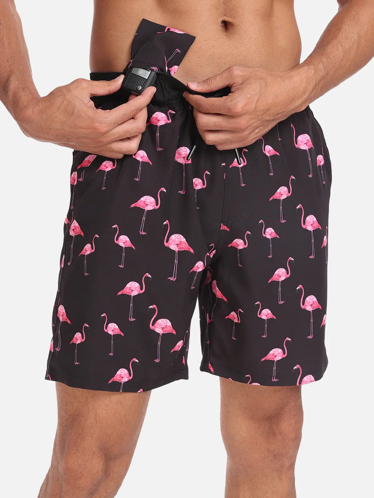 Momount Costume da Bagno Uomo – Stampa Fenicotteri Coulisse Spiaggia Estate