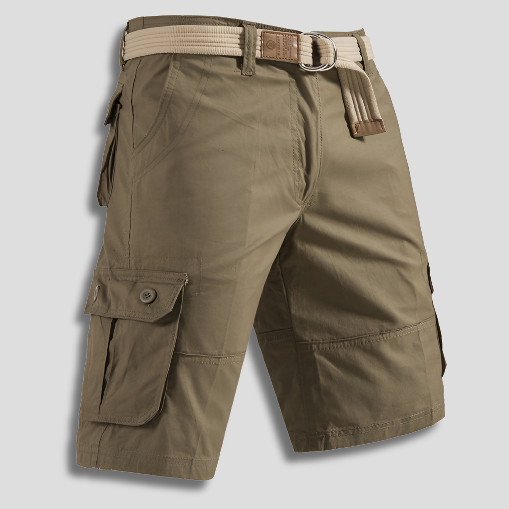 Momount Uomo Pantaloncini Cargo – Coulisse Multi-Tasca Vestibilità Rilassata Outdoor