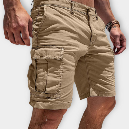 Momount Uomo Pantaloncini Cargo – Slim Fit Tasca con Patta Cotone Estivi