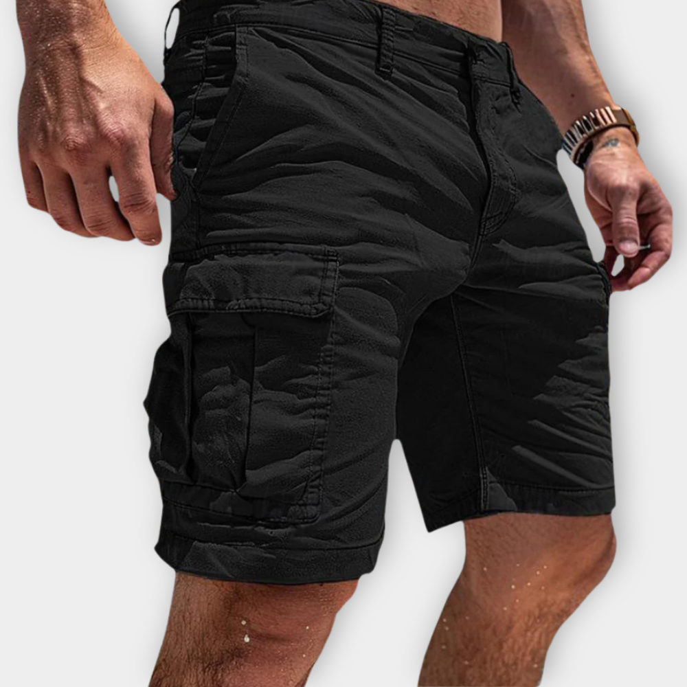 Momount Uomo Pantaloncini Cargo – Slim Fit Tasca con Patta Cotone Estivi