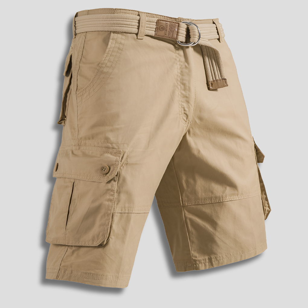 Momount Uomo Pantaloncini Cargo – Coulisse Multi-Tasca Vestibilità Rilassata Outdoor