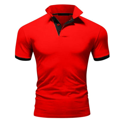 Momount Uomo Polo – Collo alla Coreana Profili a Contrasto Vestibilità Slim