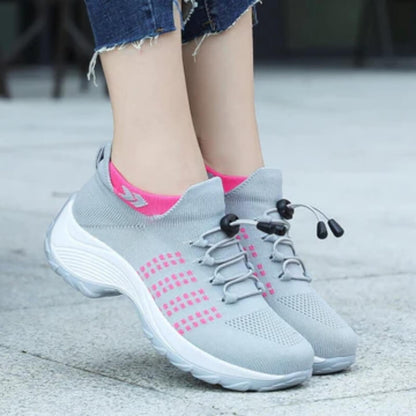 Momount Donna Sneakers Comfort – Maglia Elastica Plateau