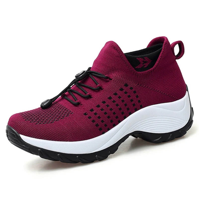 Momount Donna Sneakers Comfort – Maglia Elastica Plateau