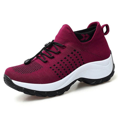 Momount Donna Sneakers Comfort – Maglia Elastica Plateau