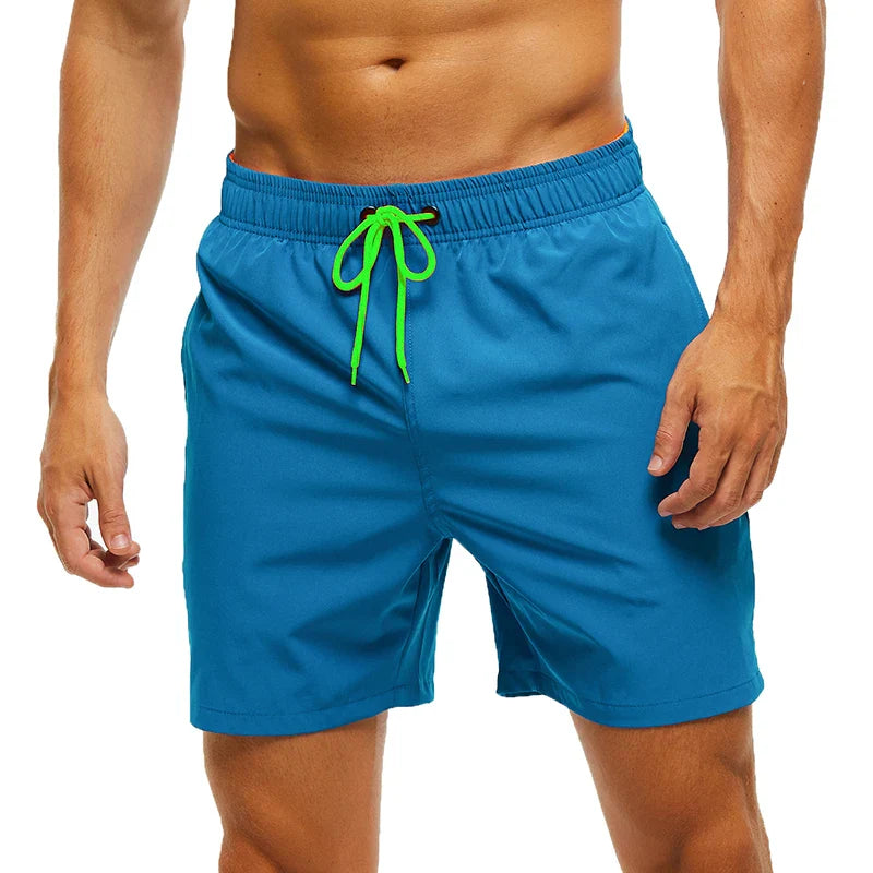 Momount Costume da Bagno Uomo – Vita Elastica Fodera in Rete Coulisse Tasca