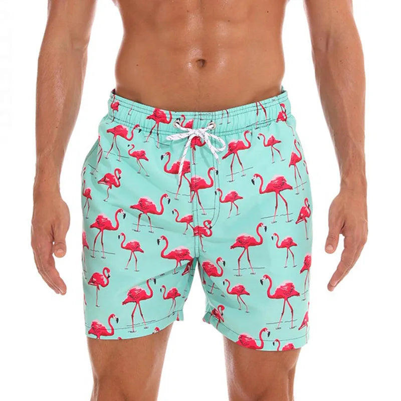 Momount Costume da Bagno Uomo – a Righe Coulisse Asciugatura Rapida Estate Spiaggia