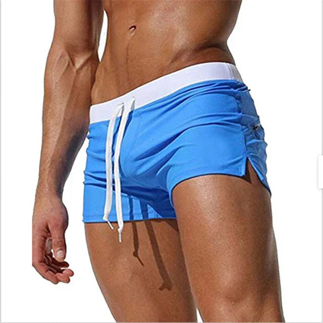 Momount Costume da Bagno Uomo – Coulisse Tasca con Zip Slim Fit Asciugatura Rapida