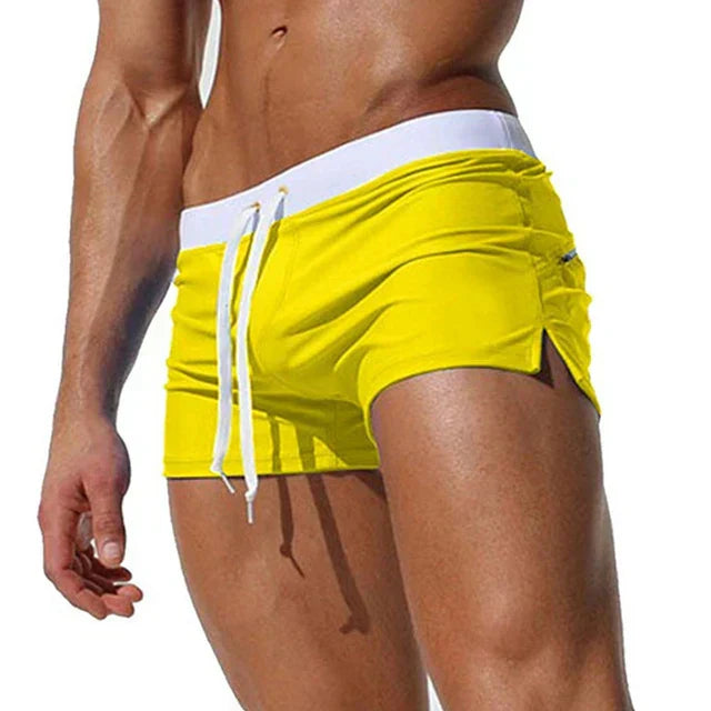 Momount Costume da Bagno Uomo – Coulisse Tasca con Zip Slim Fit Asciugatura Rapida