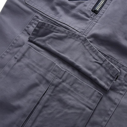 Momount Uomo Pantaloncini Cargo – Multi-Tasca Zip Anelli a D Lunghezza al Ginocchio Tattici