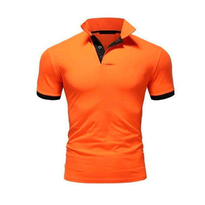 Momount Uomo Polo – Collo alla Coreana Profili a Contrasto Vestibilità Slim