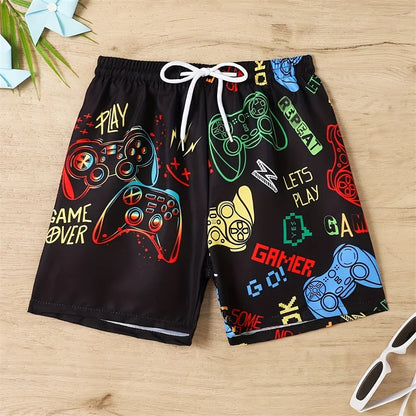 Momount Costume da Bagno Uomo – Stampa Controller Gaming Coulisse Lunghezza Media