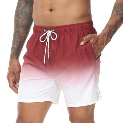 Momount Costume da Bagno Uomo – Sfumato Coulisse Asciugatura Rapida Spiaggia Estate