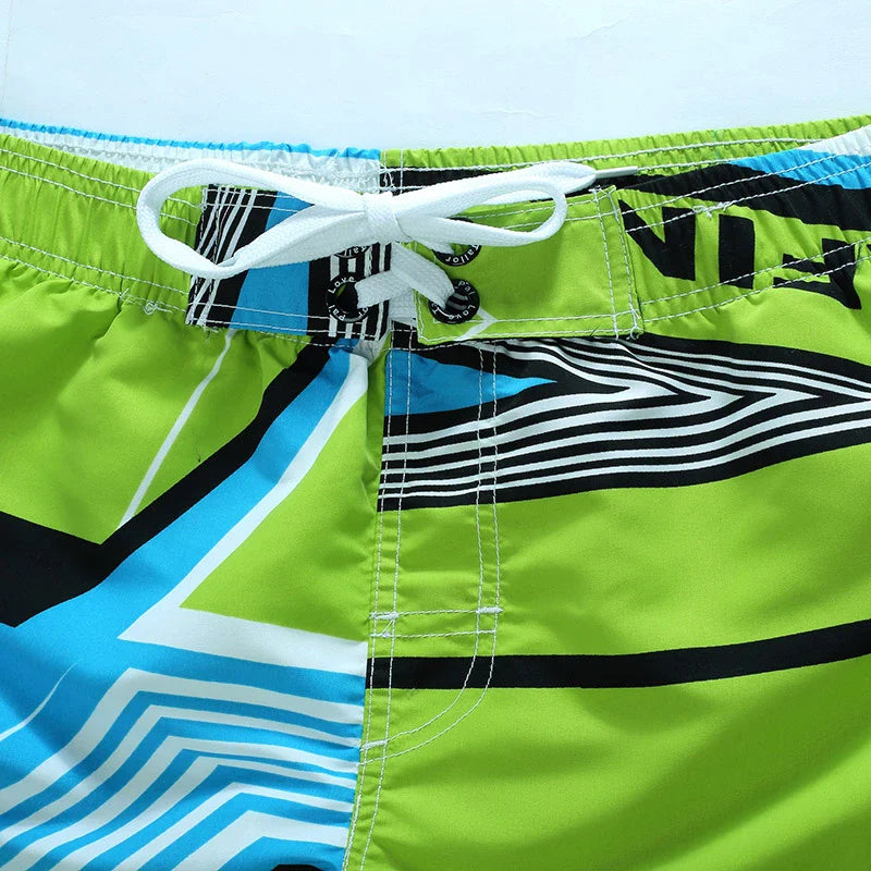 Momount Costume da Bagno Uomo – Stampa Geometrica Coulisse Lunghezza al Ginocchio Surf