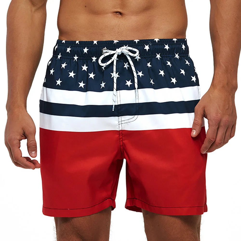 Momount Costume da Bagno Uomo – Stampa Kiwi Coulisse Asciugatura Rapida Lunghezza Media