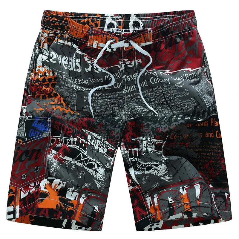 Momount Costume da Bagno Uomo – Stampa Geometrica Coulisse Lunghezza al Ginocchio Surf