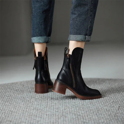 Momount Donna Stivaletti – Western Pelle Tacco Largo