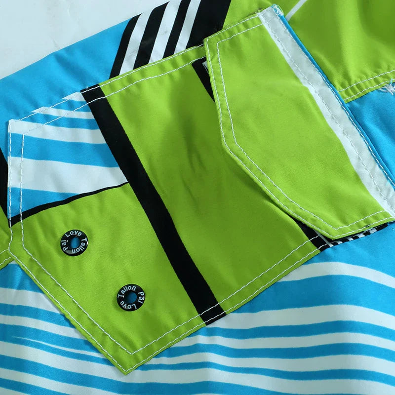 Momount Costume da Bagno Uomo – Stampa Geometrica Coulisse Lunghezza al Ginocchio Surf