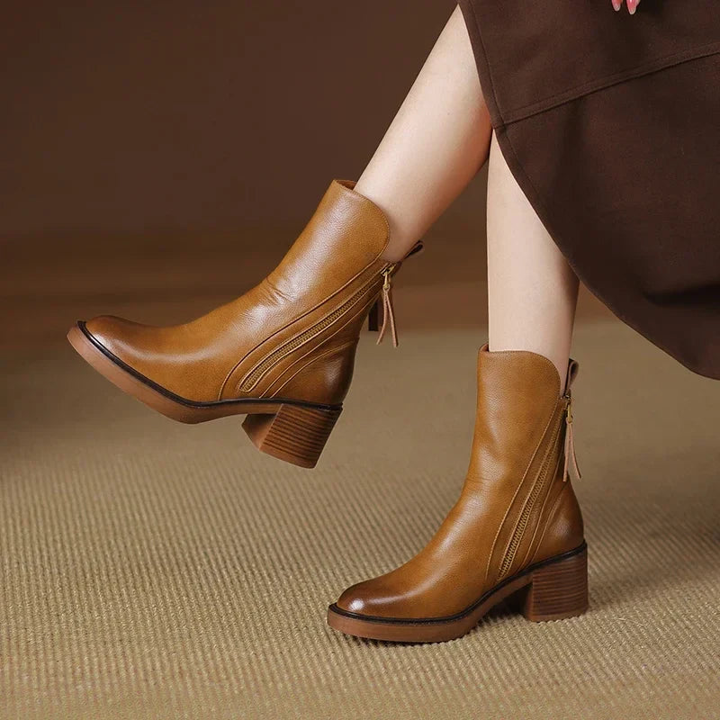 Momount Donna Stivaletti – Western Pelle Tacco Largo