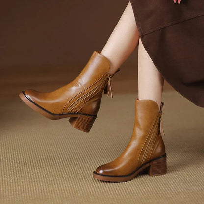 Momount Donna Stivaletti – Western Pelle Tacco Largo