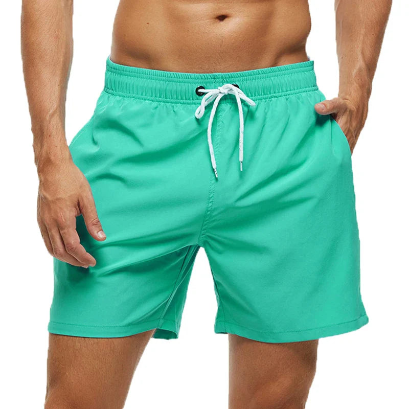 Momount Costume da Bagno Uomo – Vita Elastica Fodera in Rete Coulisse Tasca