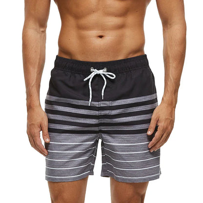 Momount Costume da Bagno Uomo – a Righe Coulisse Asciugatura Rapida Estate Spiaggia