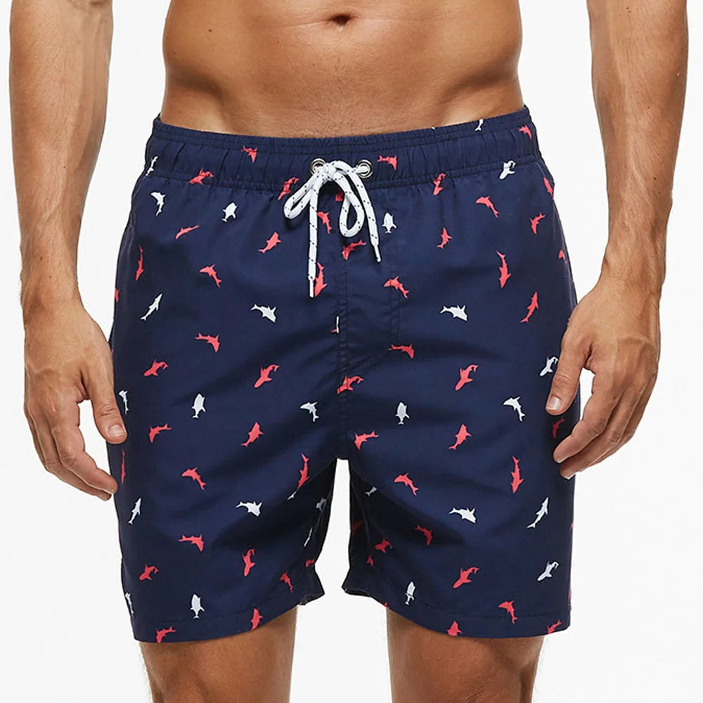 Momount Costume da Bagno Uomo – Stampa Kiwi Coulisse Asciugatura Rapida Lunghezza Media