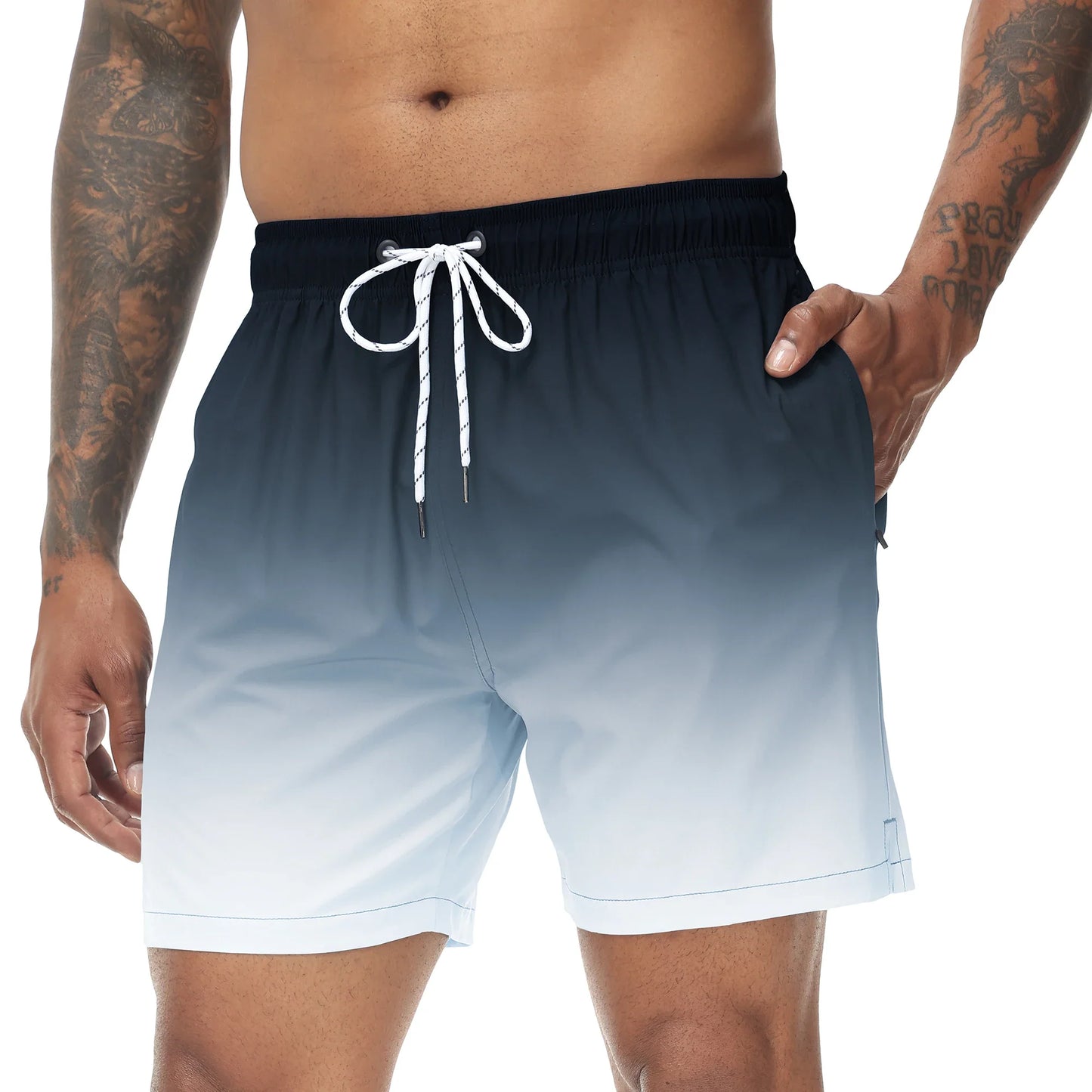 Momount Costume da Bagno Uomo – Sfumato Coulisse Asciugatura Rapida Spiaggia Estate