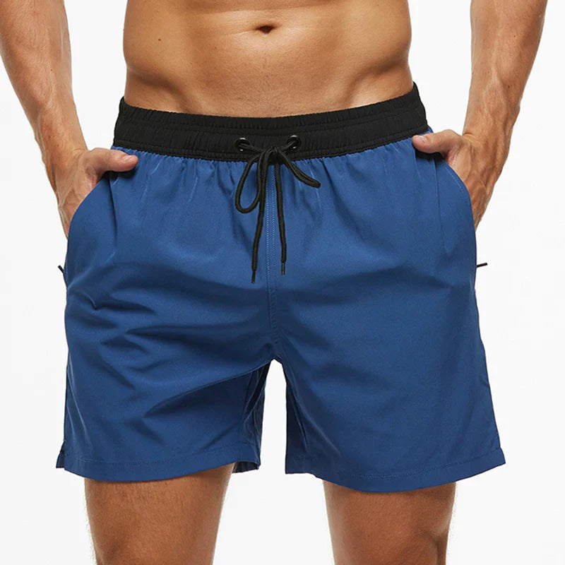 Momount Costume da Bagno Uomo – Vita Elastica Fodera in Rete Coulisse Tasca
