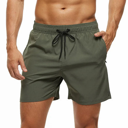 Momount Costume da Bagno Uomo – Vita Elastica Fodera in Rete Coulisse Tasca