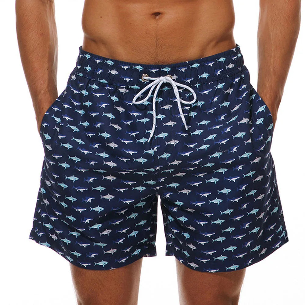 Momount Costume da Bagno Uomo – Stampa Kiwi Coulisse Asciugatura Rapida Lunghezza Media