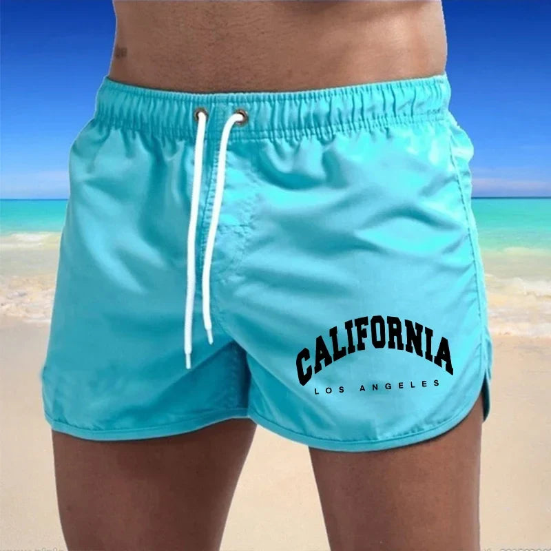 Momount Costume da Bagno Uomo – Stampa California Coulisse Asciugatura Rapida Spiaggia