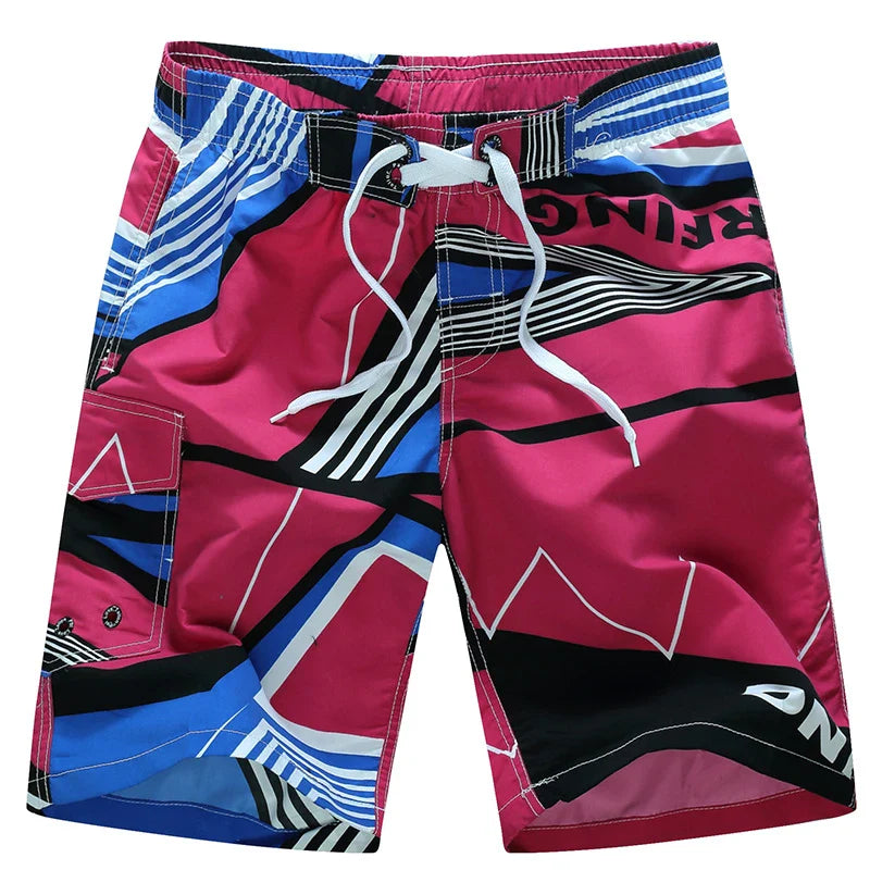 Momount Costume da Bagno Uomo – Stampa Geometrica Coulisse Lunghezza al Ginocchio Surf