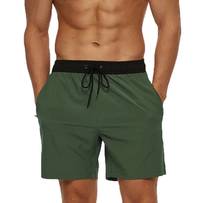 Momount Costume da Bagno Uomo – Vita Elastica Fodera in Rete Coulisse Tasca