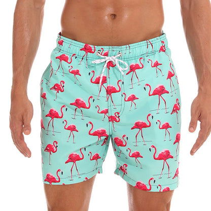 Momount Costume da Bagno Uomo – Stampa Kiwi Coulisse Asciugatura Rapida Lunghezza Media