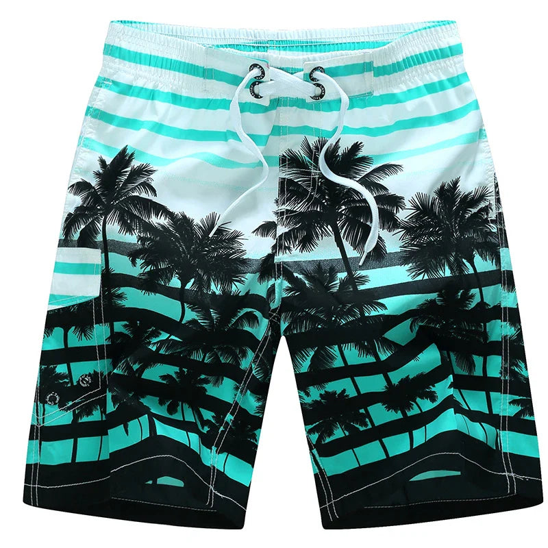 Momount Costume da Bagno Uomo – Stampa Geometrica Coulisse Lunghezza al Ginocchio Surf